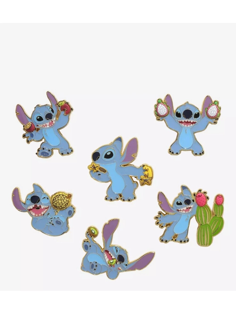 Loungefly Disney Lilo & Stitch Blind Box Scented Enamel Pin complete set 6